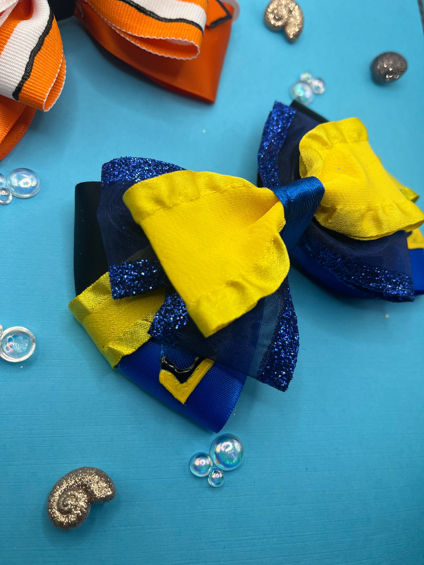Fish Inspired Hair Bows