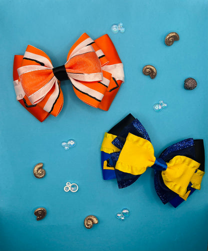 Fish Inspired Hair Bows