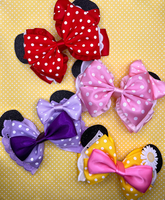 Mouse Inspired Hair Bows