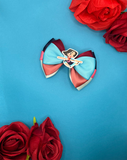 Chinese Warrior Inspired Hair Bow