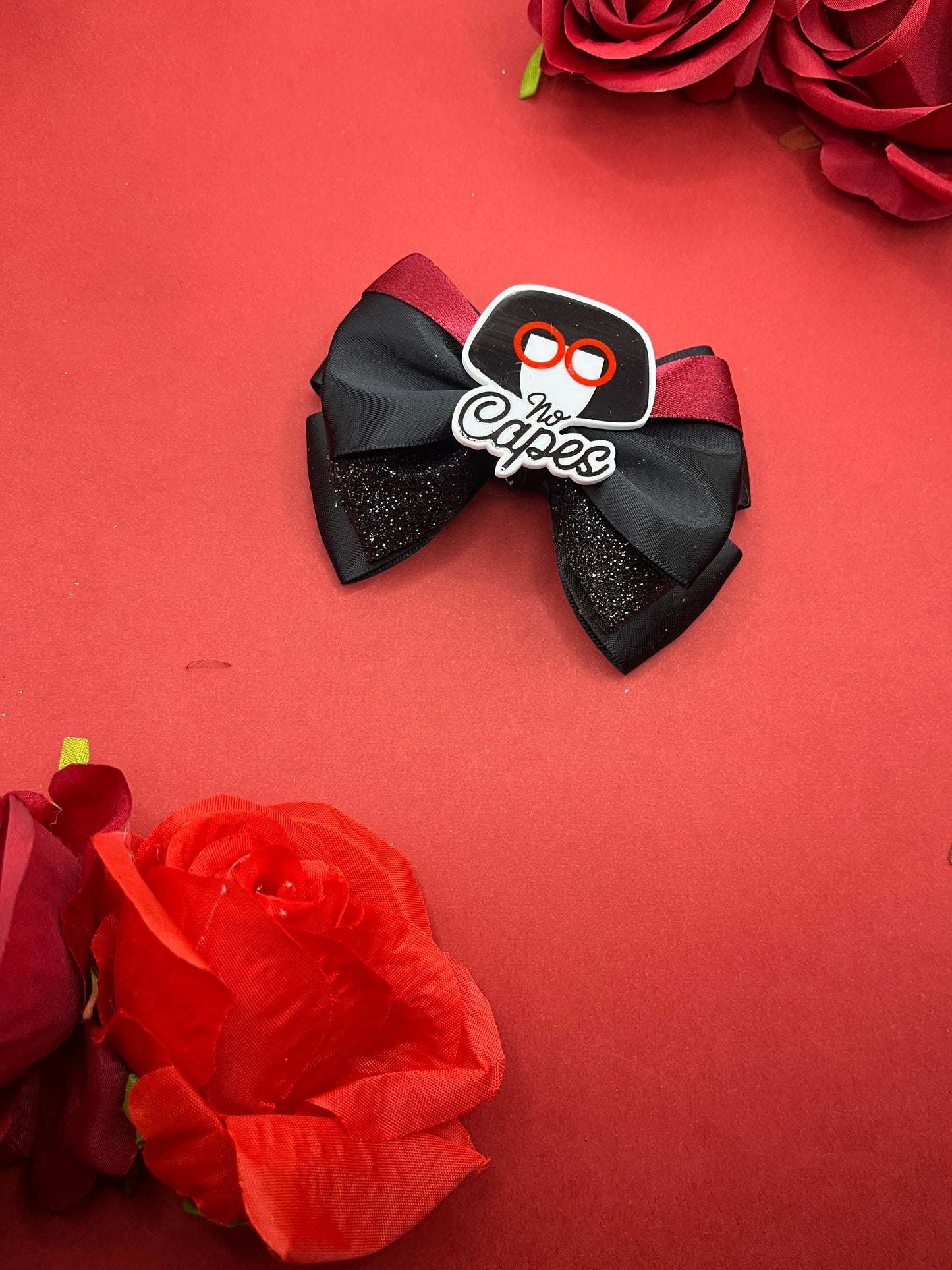 No Capes Inspired Hair Bow