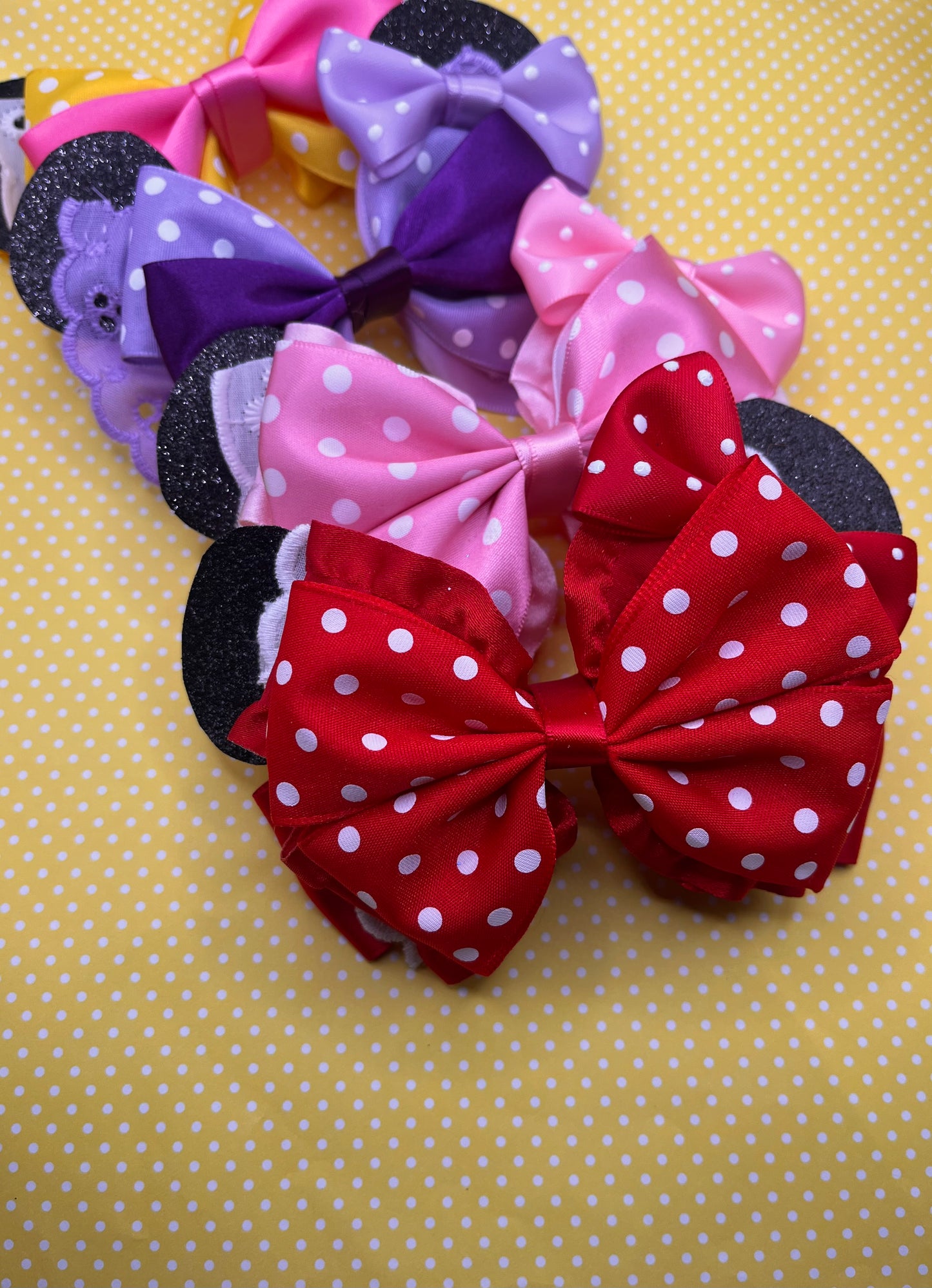 Mouse Inspired Hair Bows