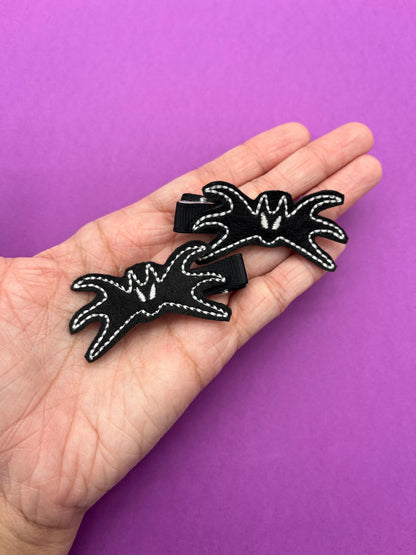 Bat Inspired Hair Clips
