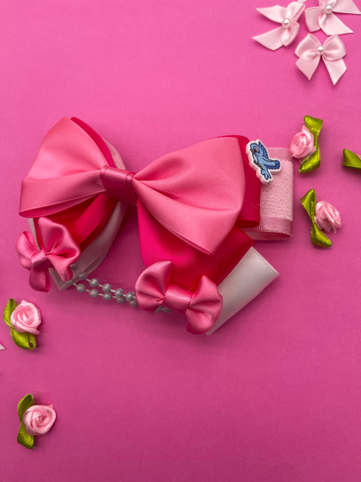 Pink Ballgown Princess Inspired Hair Bow