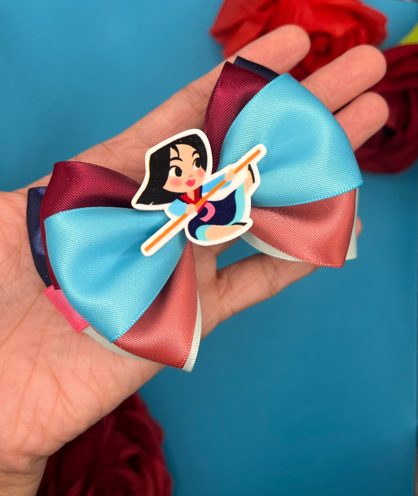 Chinese Warrior Inspired Hair Bow