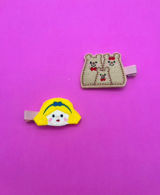 Mini Three Bears Fairytale Inspired Clips