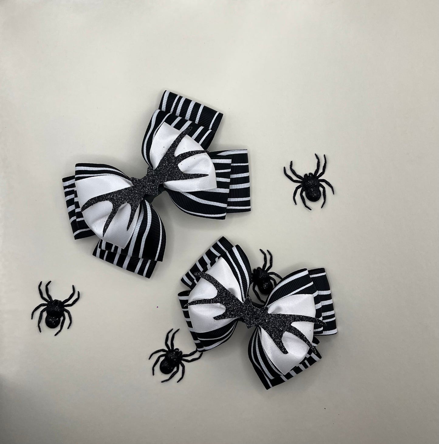 Skeleton Inspired Hair Bow