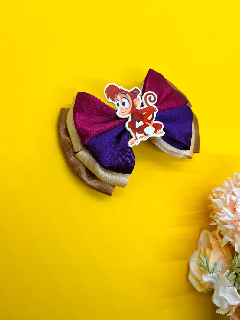 Monkey Inspired Hair Bow