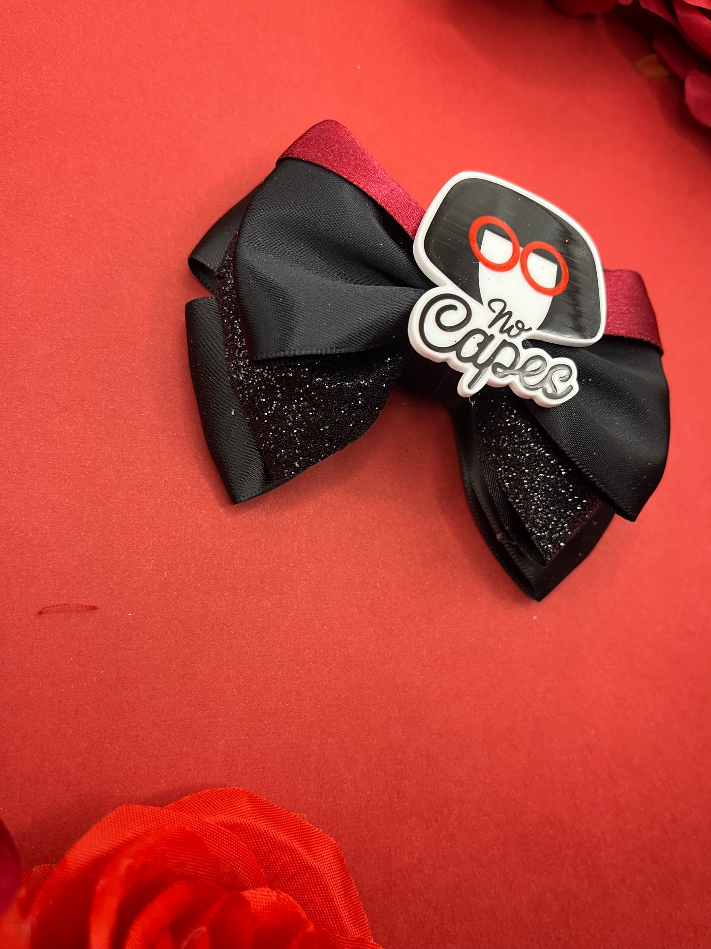 No Capes Inspired Hair Bow