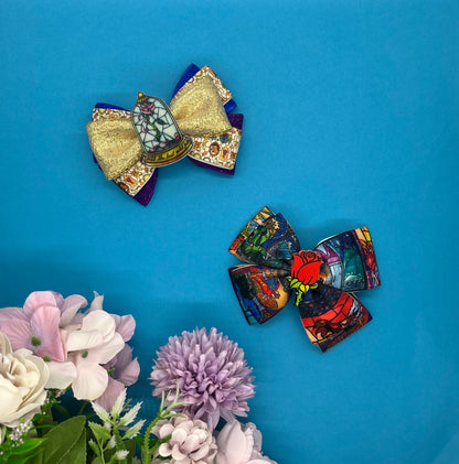 Rose Inspired Hair Bow