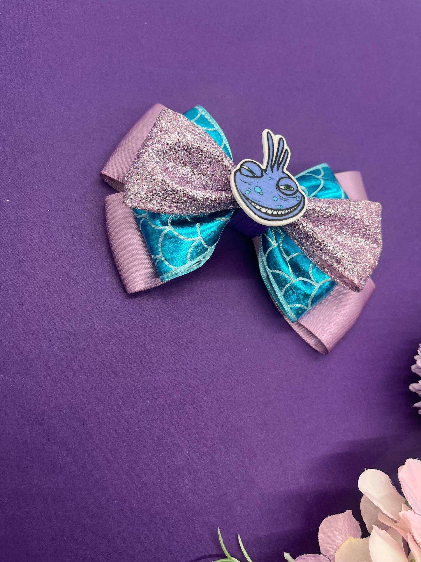 Monster Inspired Hair Bow