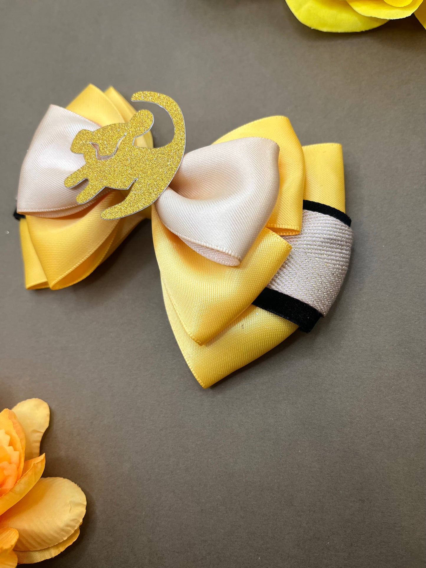 Lion Inspired Hair Bow