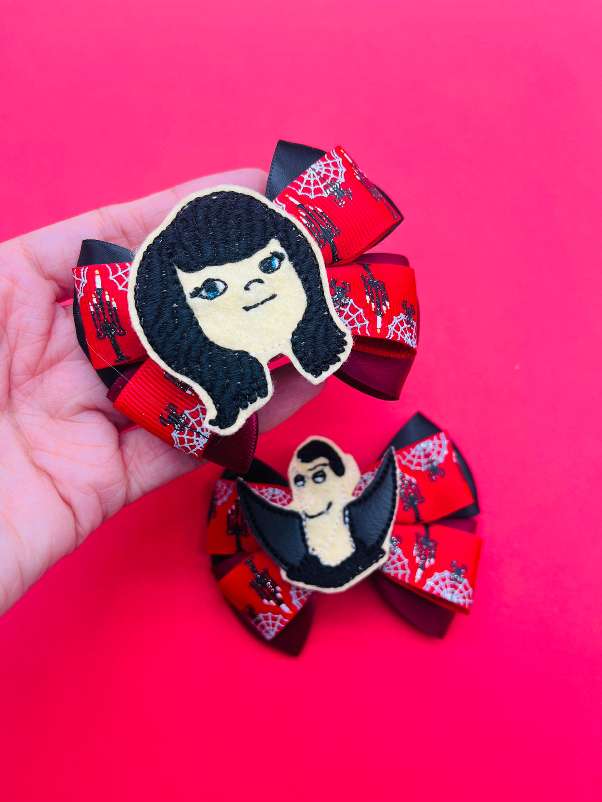 Mini Halloween Inspired Hair Bow