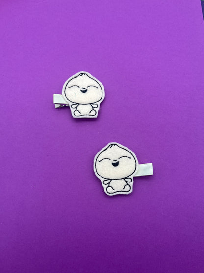 Mini Bun Inspired Feltie Clips