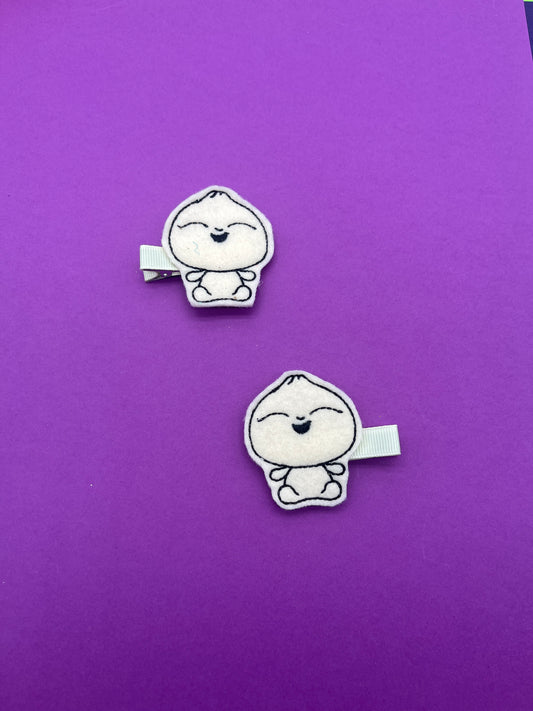 Mini Bun Inspired Feltie Clips