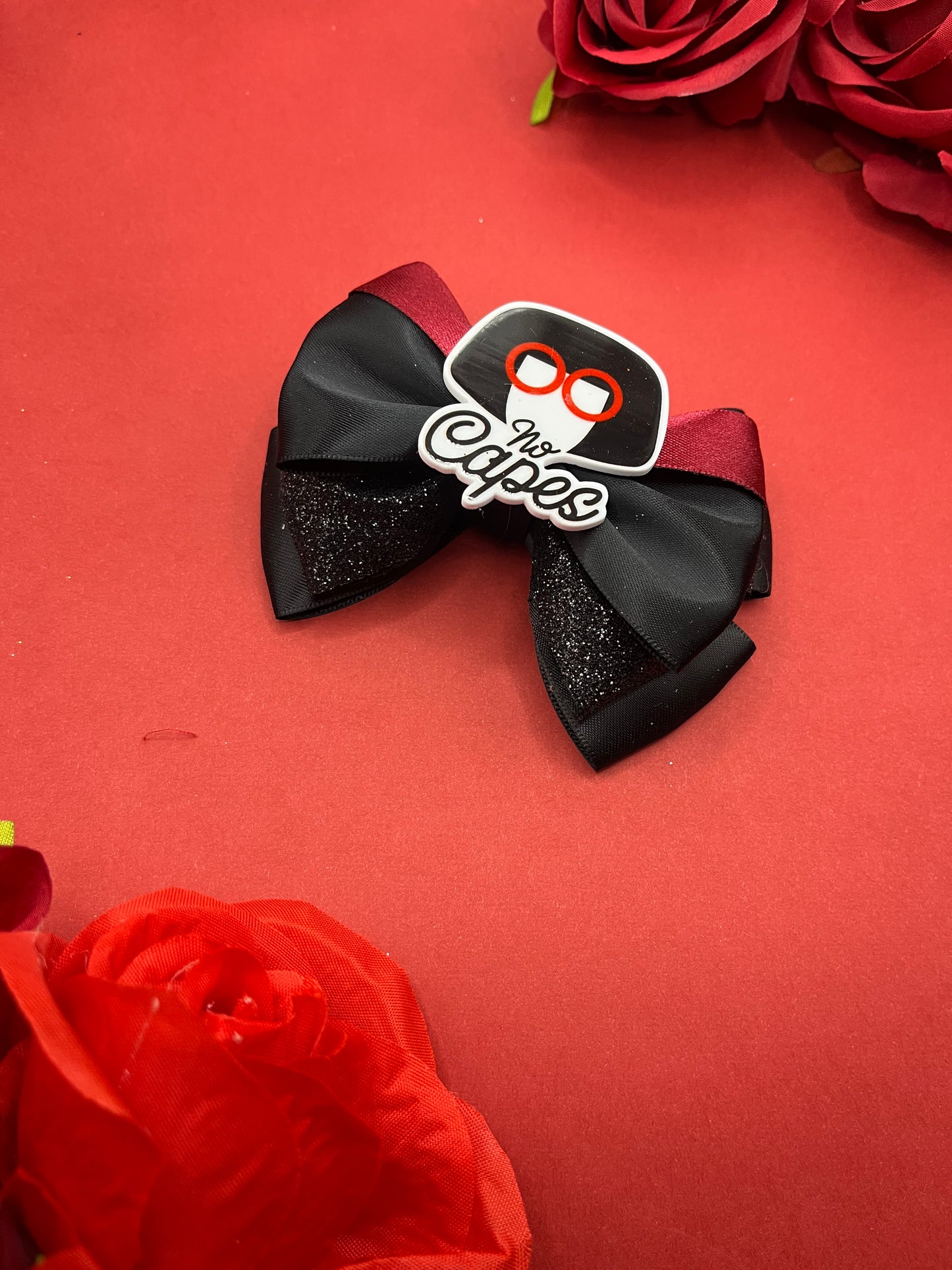 No Capes Inspired Hair Bow