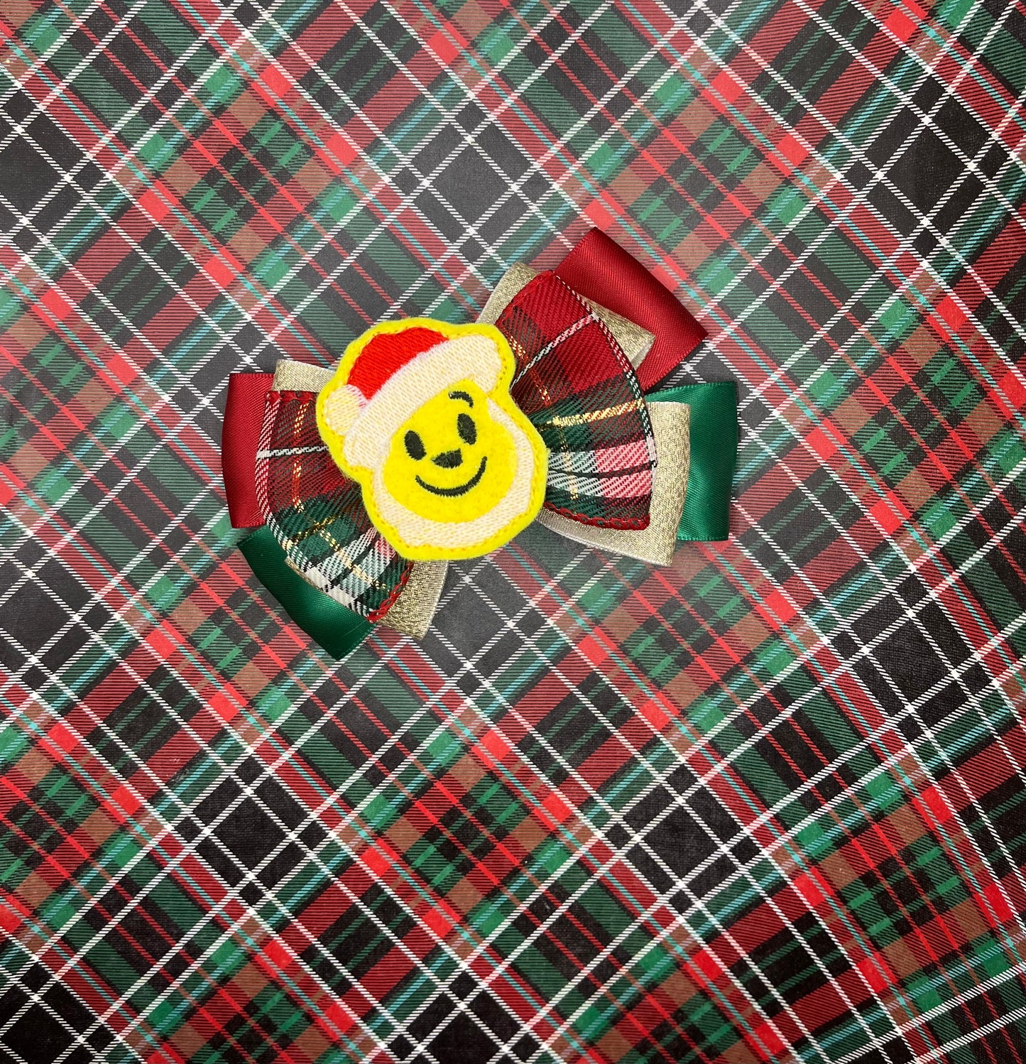 Christmas Bear Inspired Bow