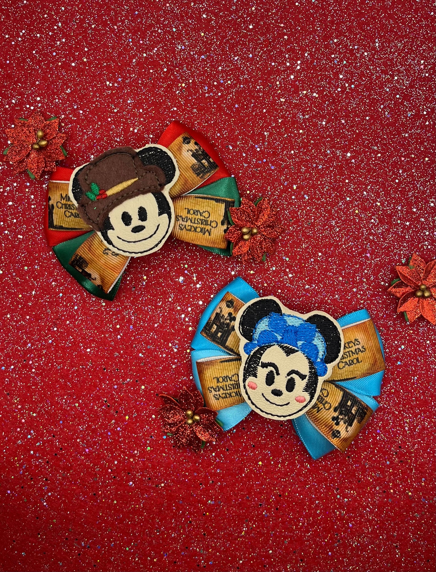 Mini Dickens Inspired Hair Bows