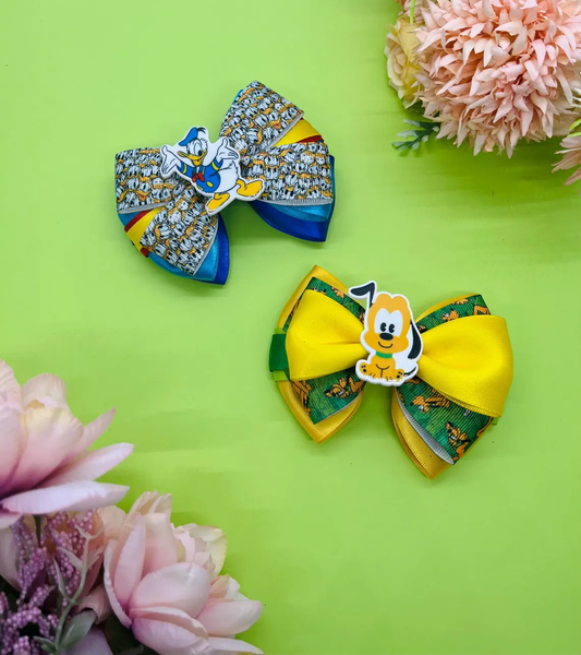 Duck and Dog Inspired Hair Bows