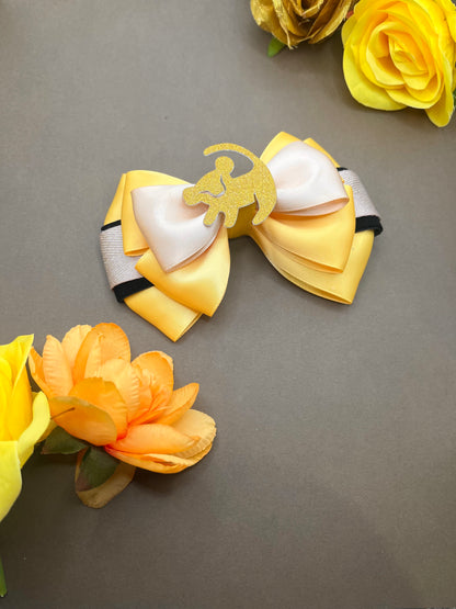 Lion Inspired Hair Bow