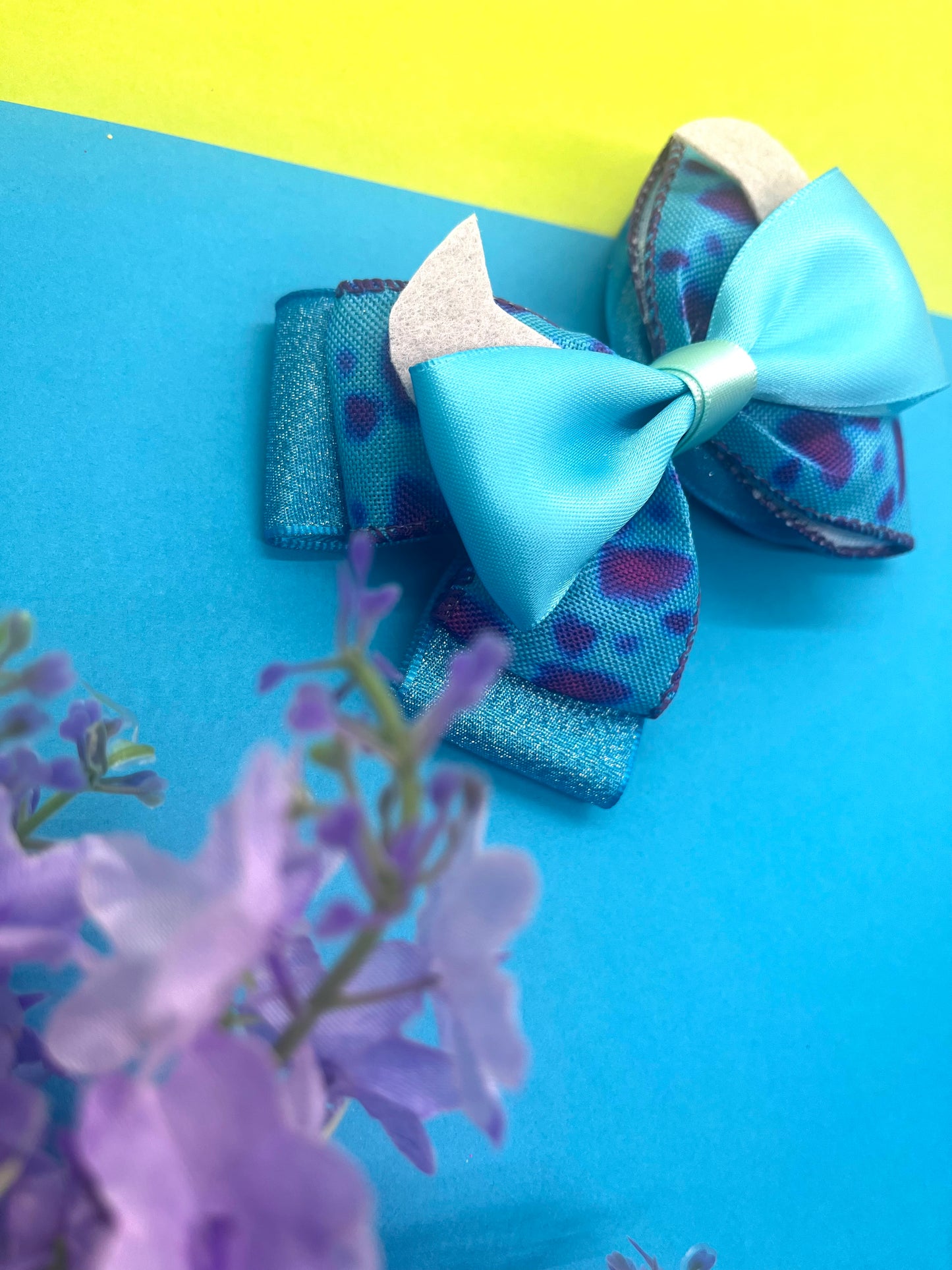 Monster Inspired Hair Bow