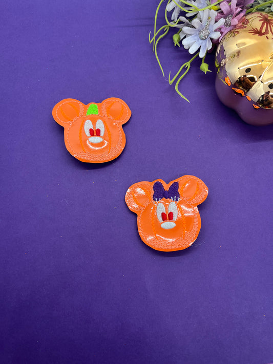 Halloween Feltie Hair Clips