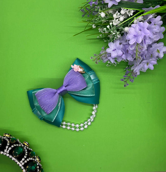 Mermaid Princess Inspired Hair Bow
