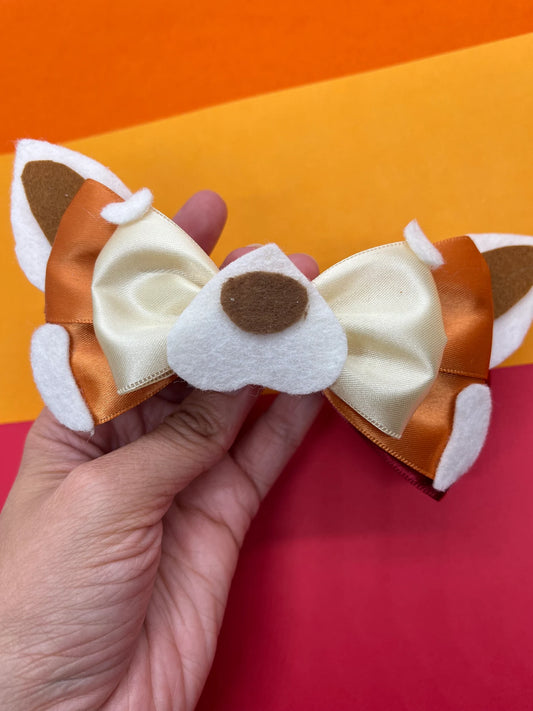 Panda Inspired Hair Bow