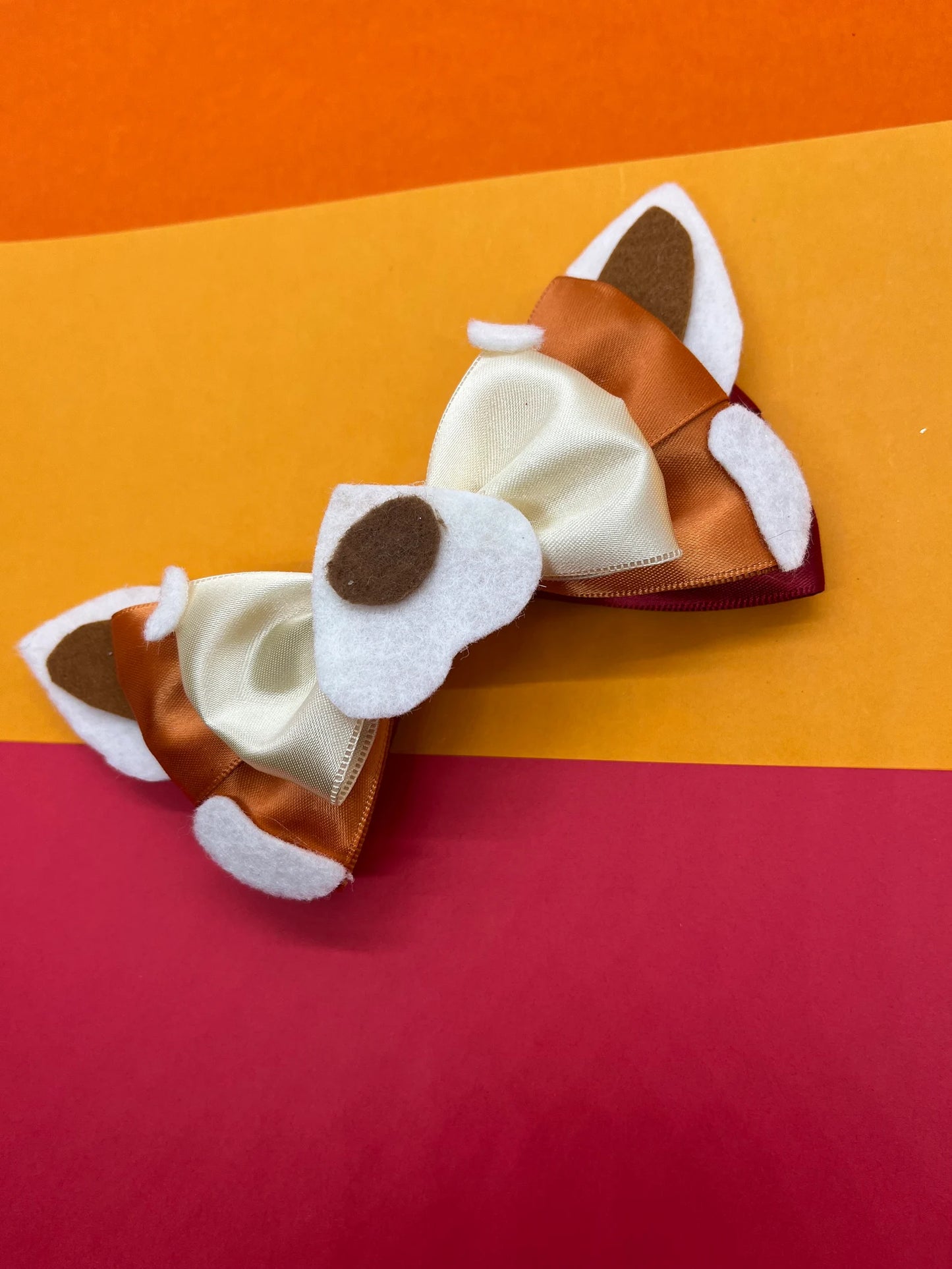Panda Inspired Hair Bow