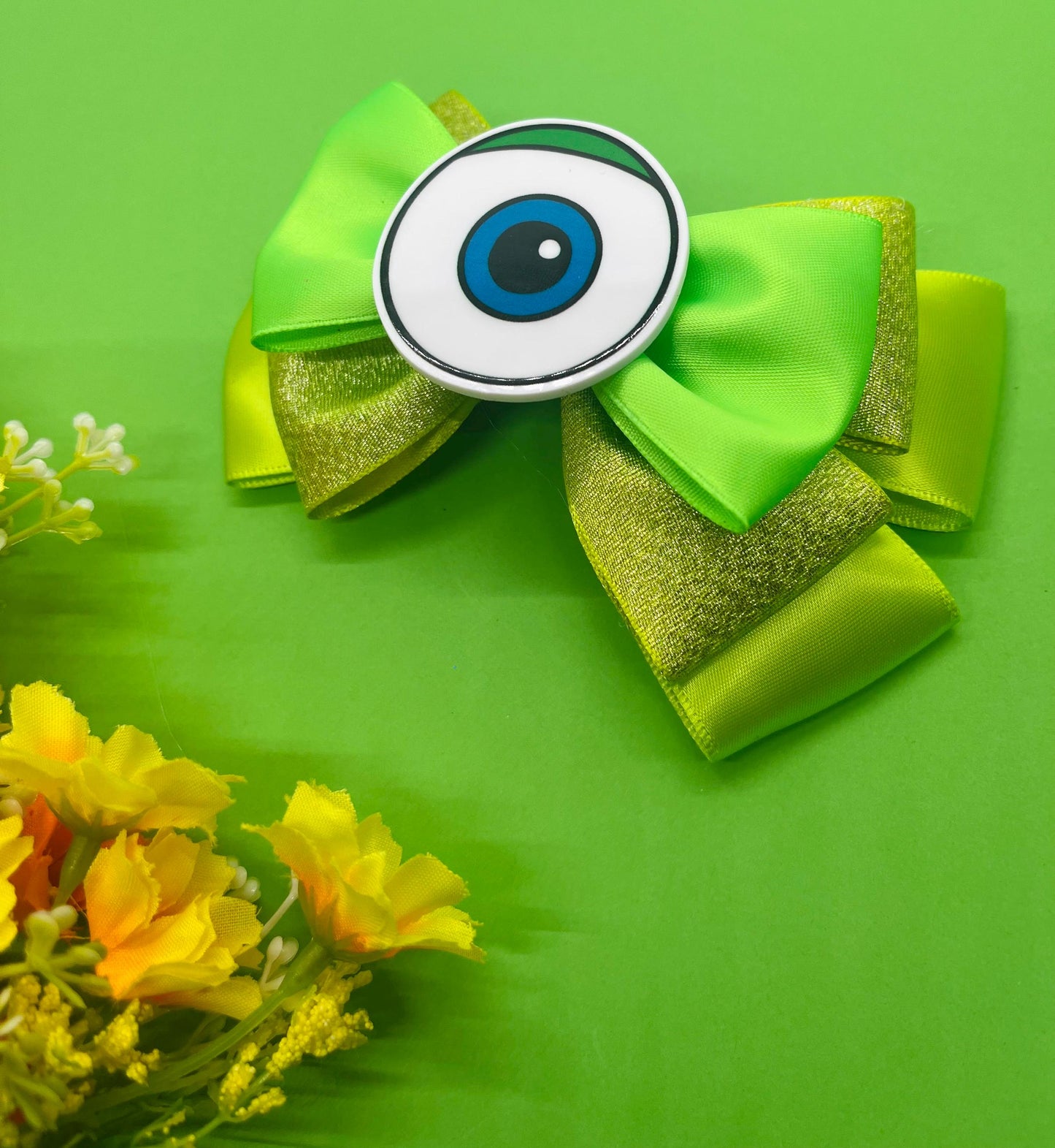 Monster Inspired Hair Bow
