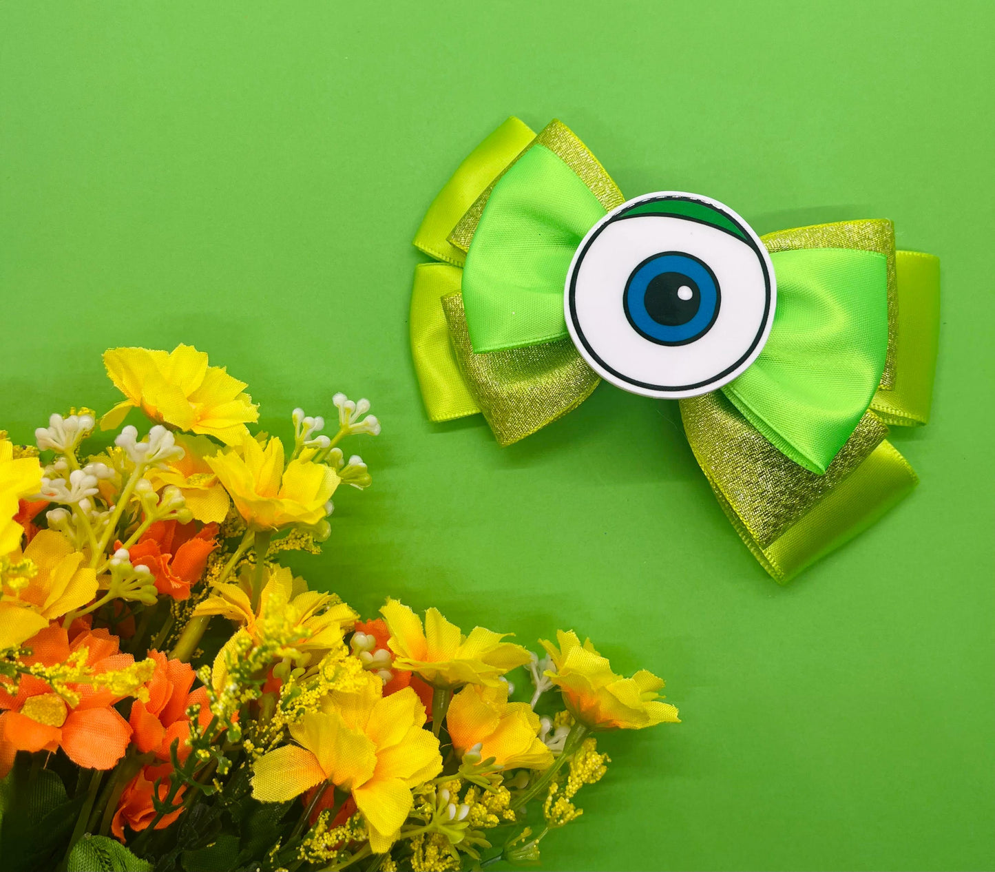 Monster Inspired Hair Bow
