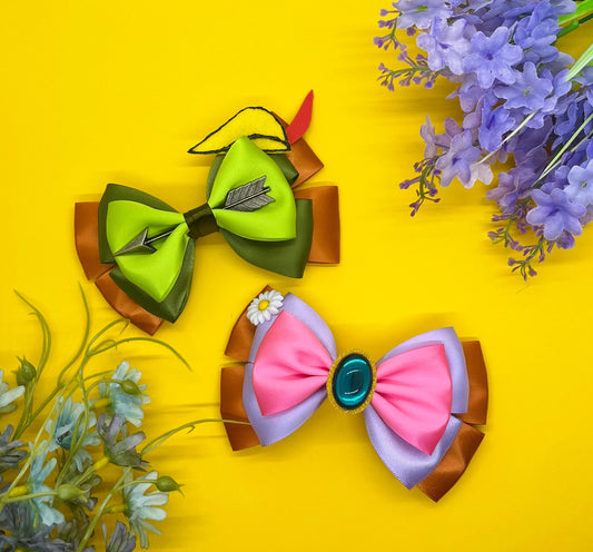 Fox and Maid Inspired Hair Bows