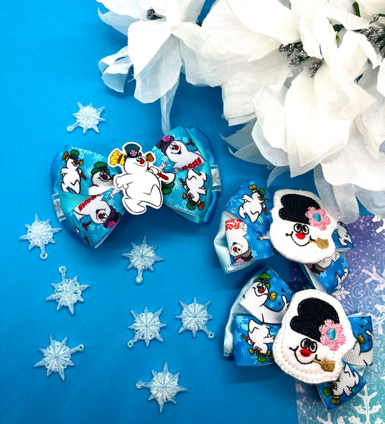 Snowman Inspired Bow