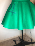 Green Sailor Inspired Skirt